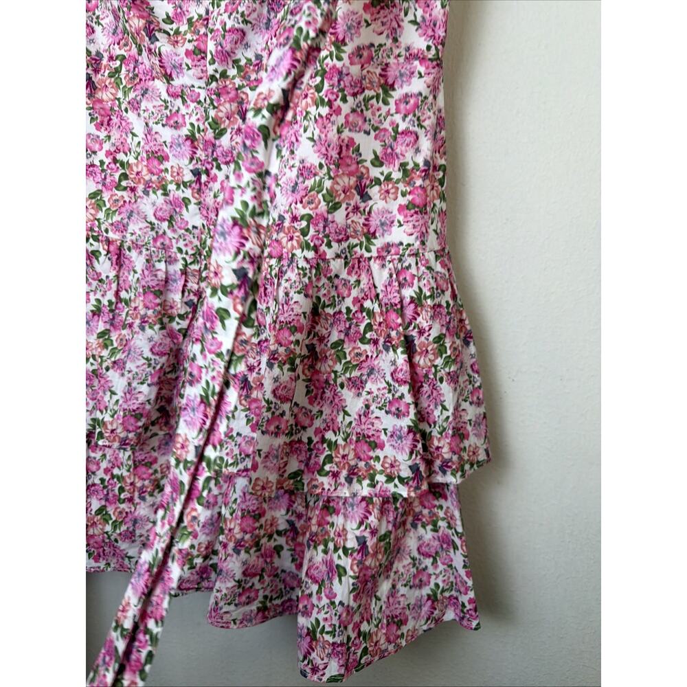 Hello Molly ruffled out pink mini dress XL women 10 victorian romantic sexy NWT - Picture 9 of 16